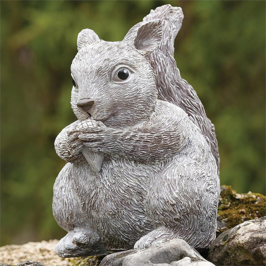 Pudgy Pals Squirrel Garden Statue by Roman