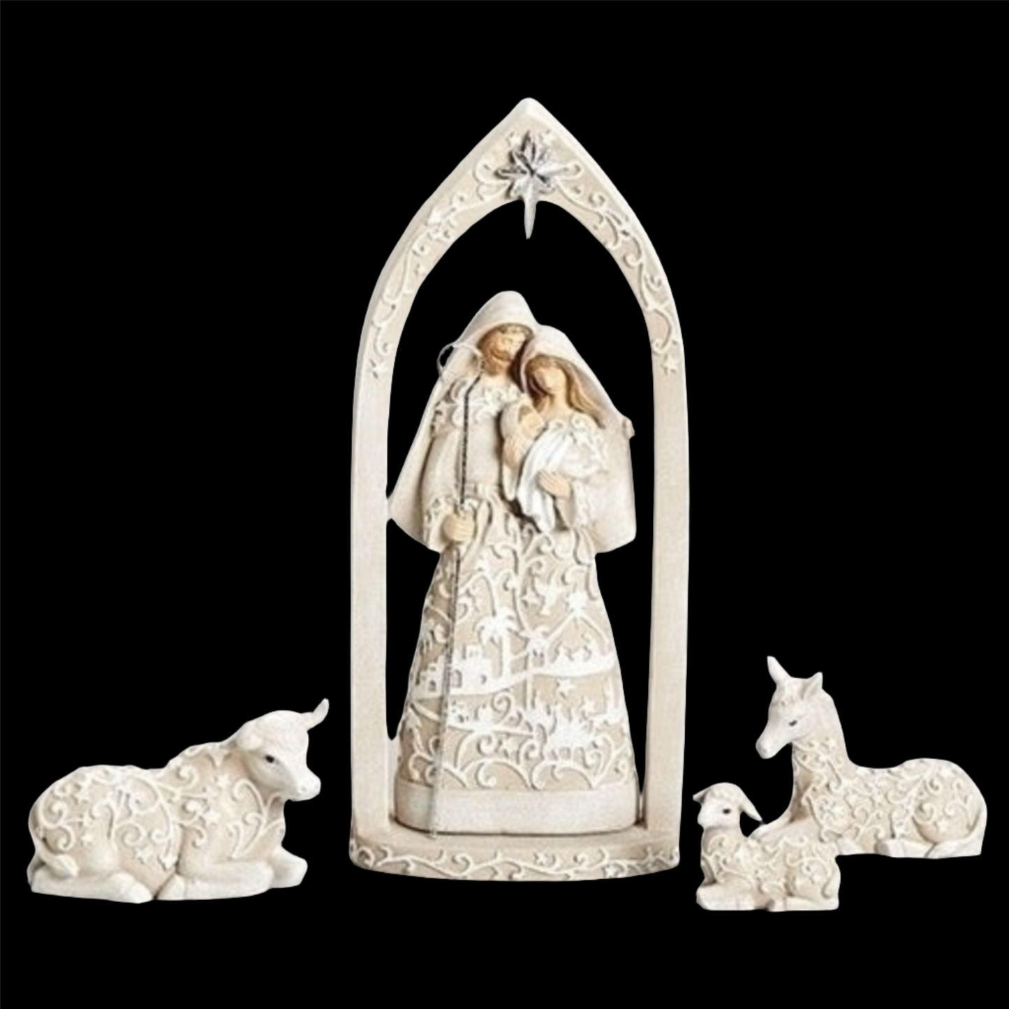 Roman 4 Pc. Holy Family With Arch Nativity