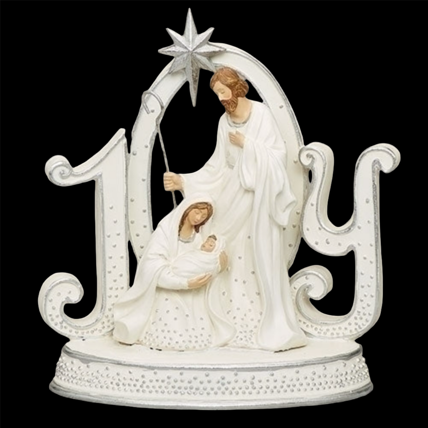 Roman Joy Holy Family With Silver Dot Trim