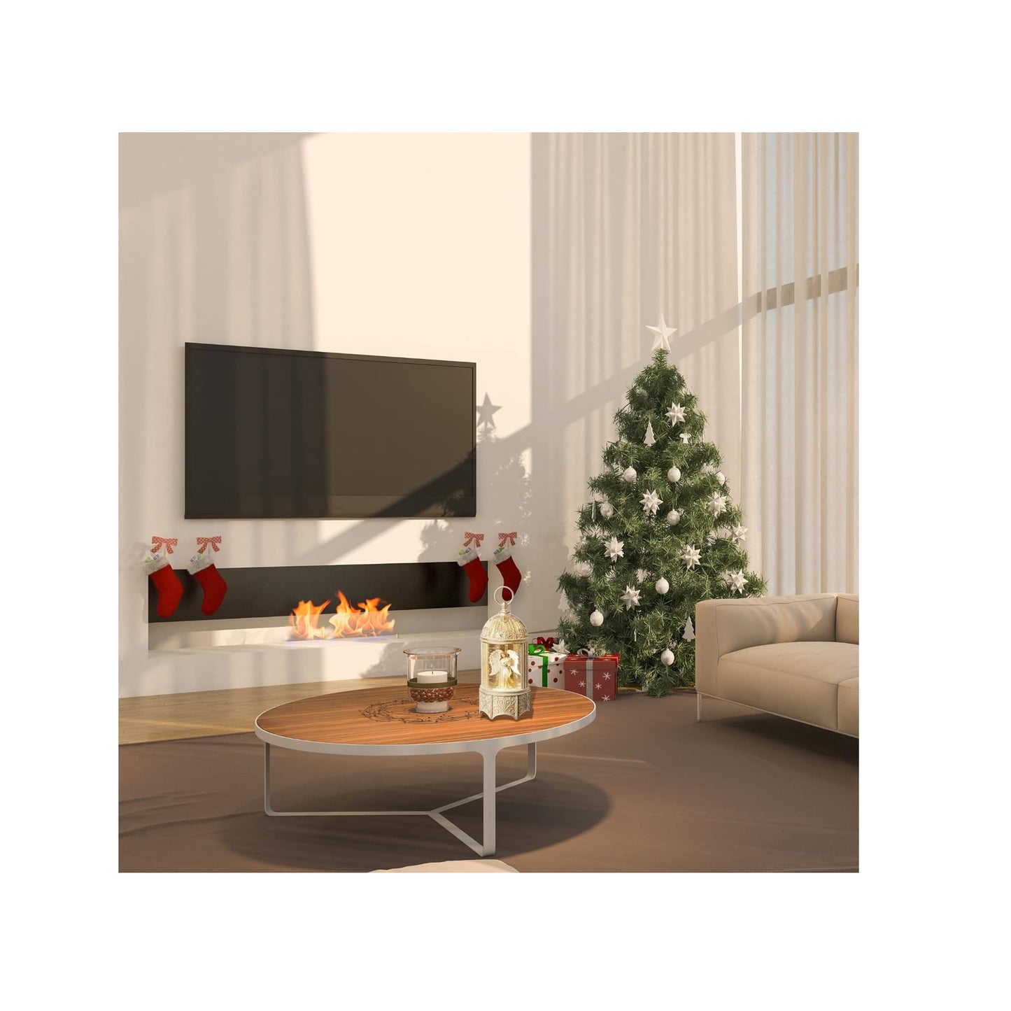 Roman Angel Holding Dove LED Swirl Birdcage Water Globe