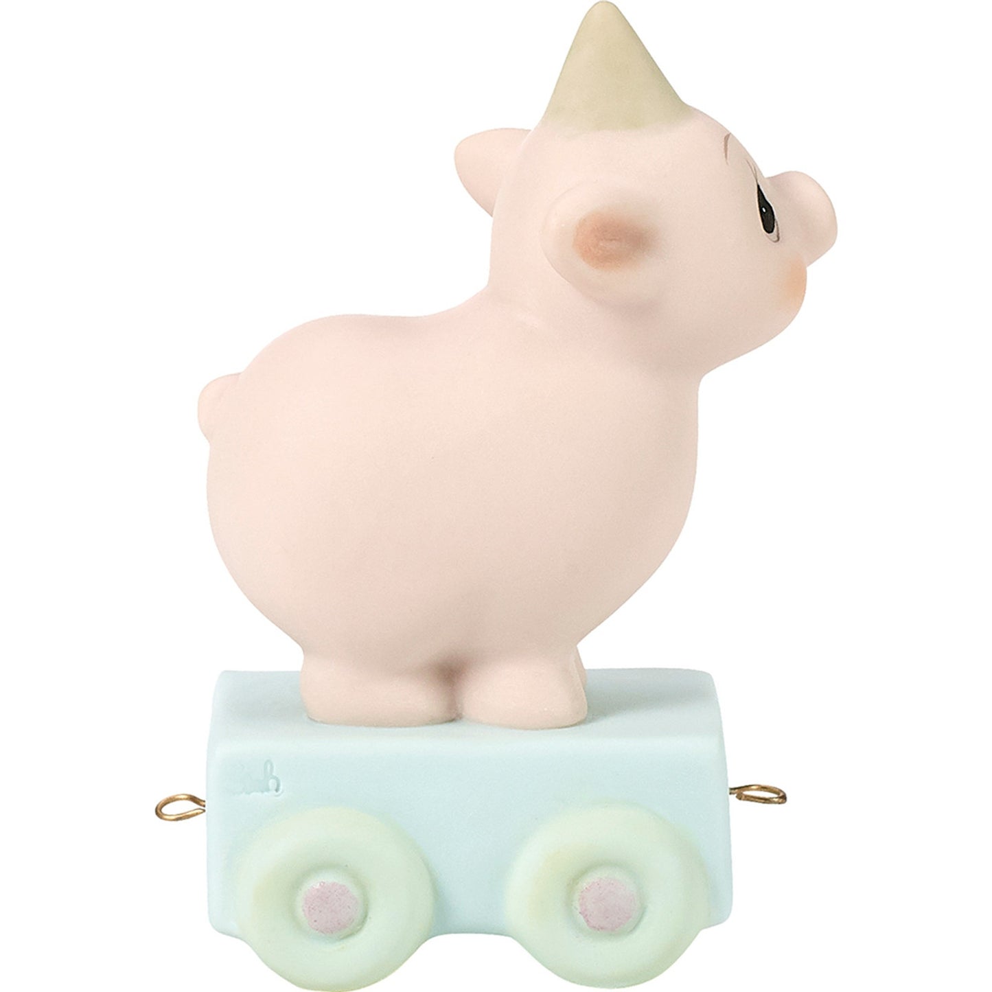 Birthday Train, Age 3, Heaven Bless Your Special Day, Bisque Porcelain Figurine