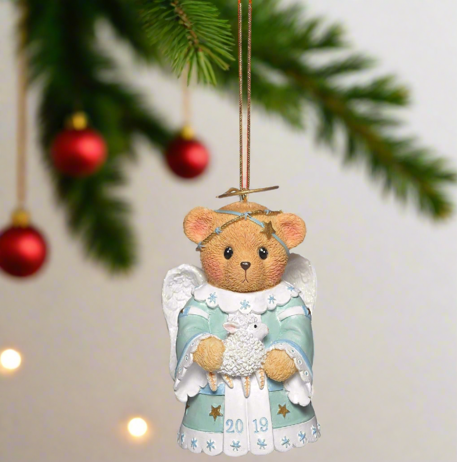 Cherished Teddies Angel Teddy 2019 Annual Bell Ornament Glen Hillman