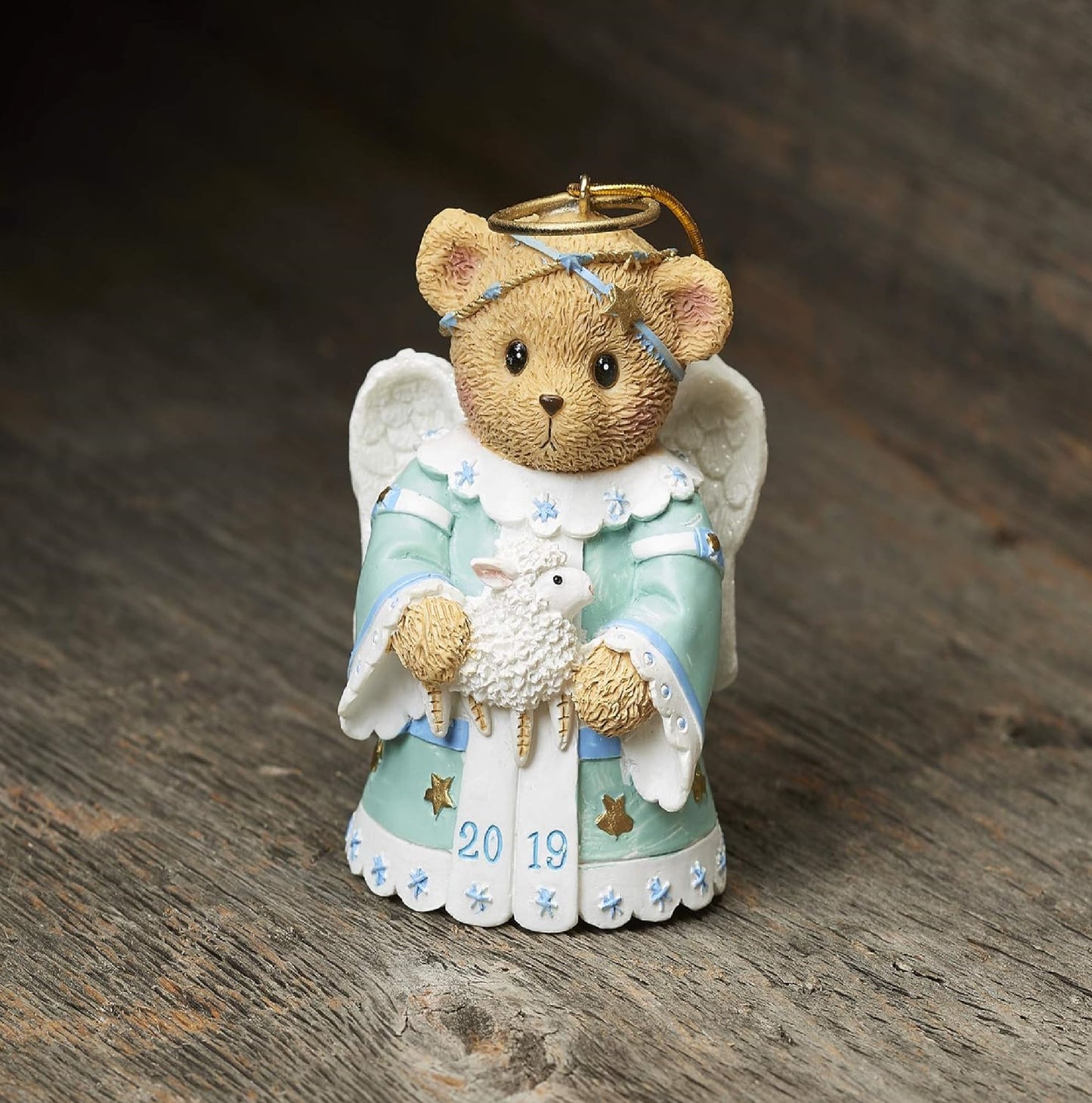 Cherished Teddies Angel Teddy 2019 Annual Bell Ornament Glen Hillman