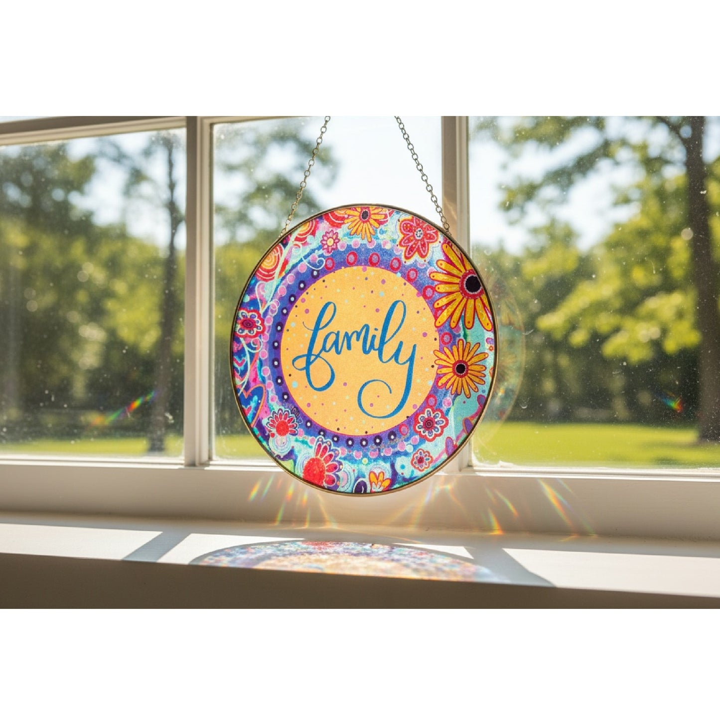 Enesco Izzy and Oliver Inspirivity by Jennifer Wagner Family Hanging Window Suncatcher