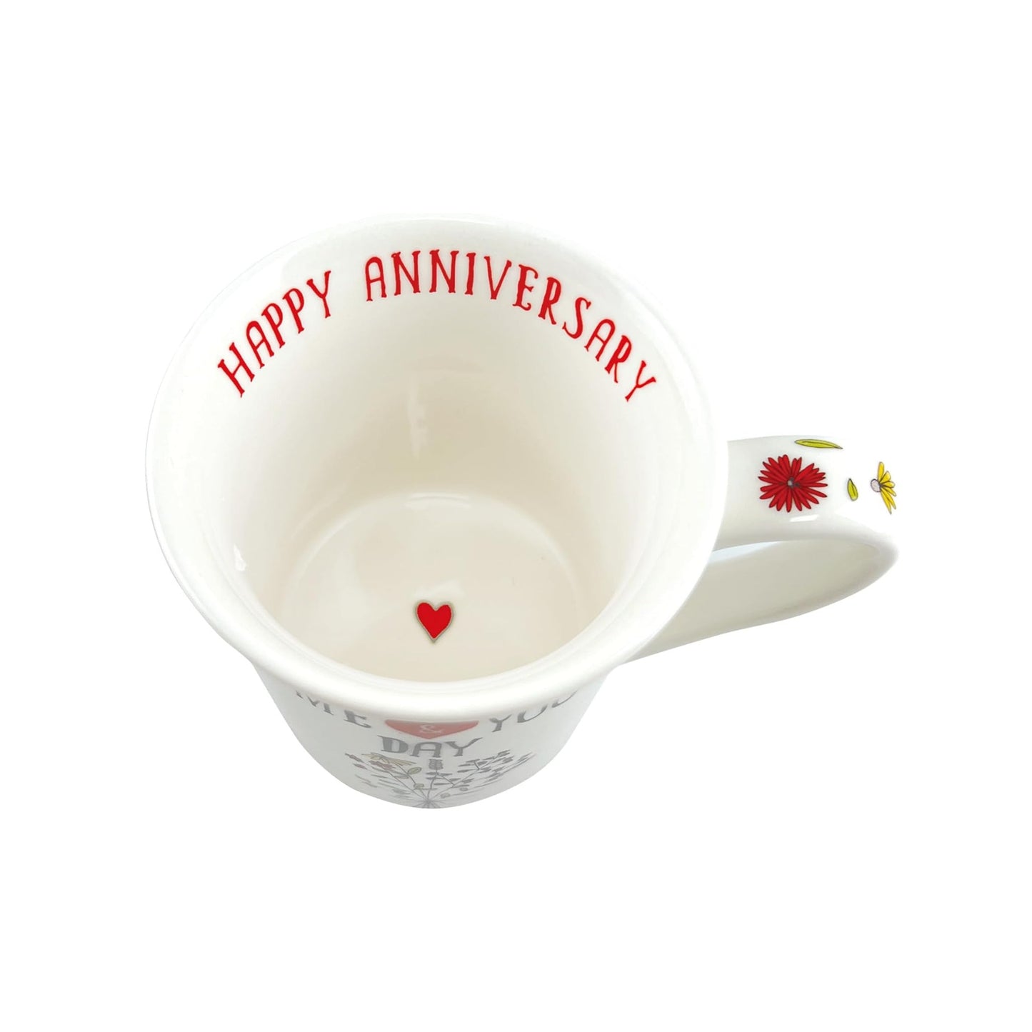 Enesco Our Name is Mud Happy Anniversary Me and You Day Coffee Mug, 16 Ounce