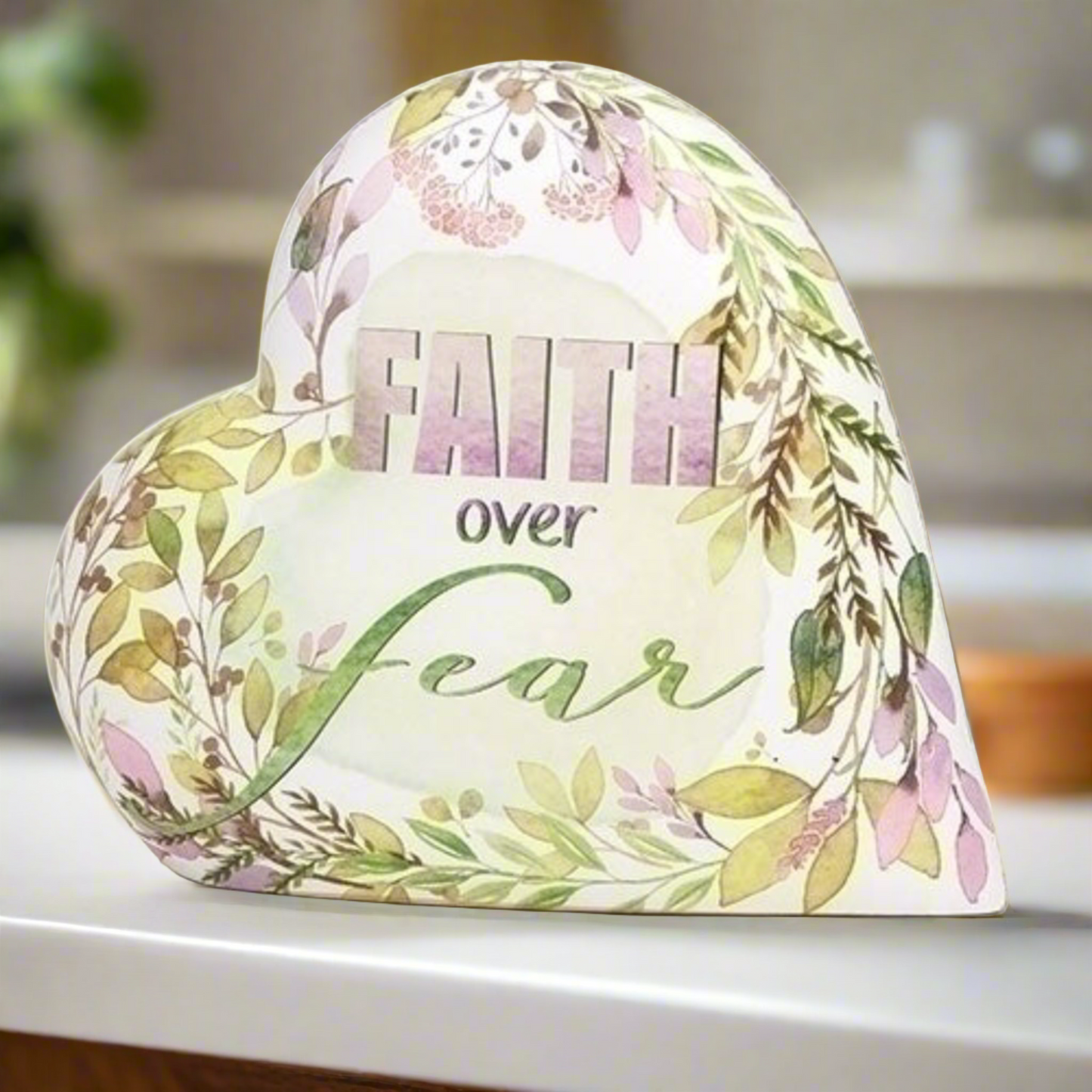 Faith 3.5" Heart Love Notes Musical by Roman