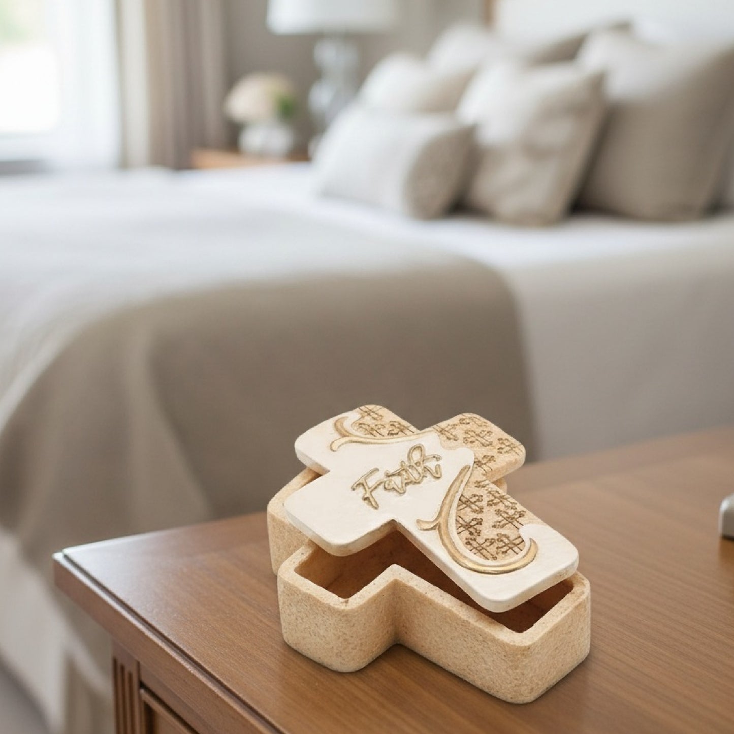 Faith Inspirational Cross Keepsake Boxes by Roman