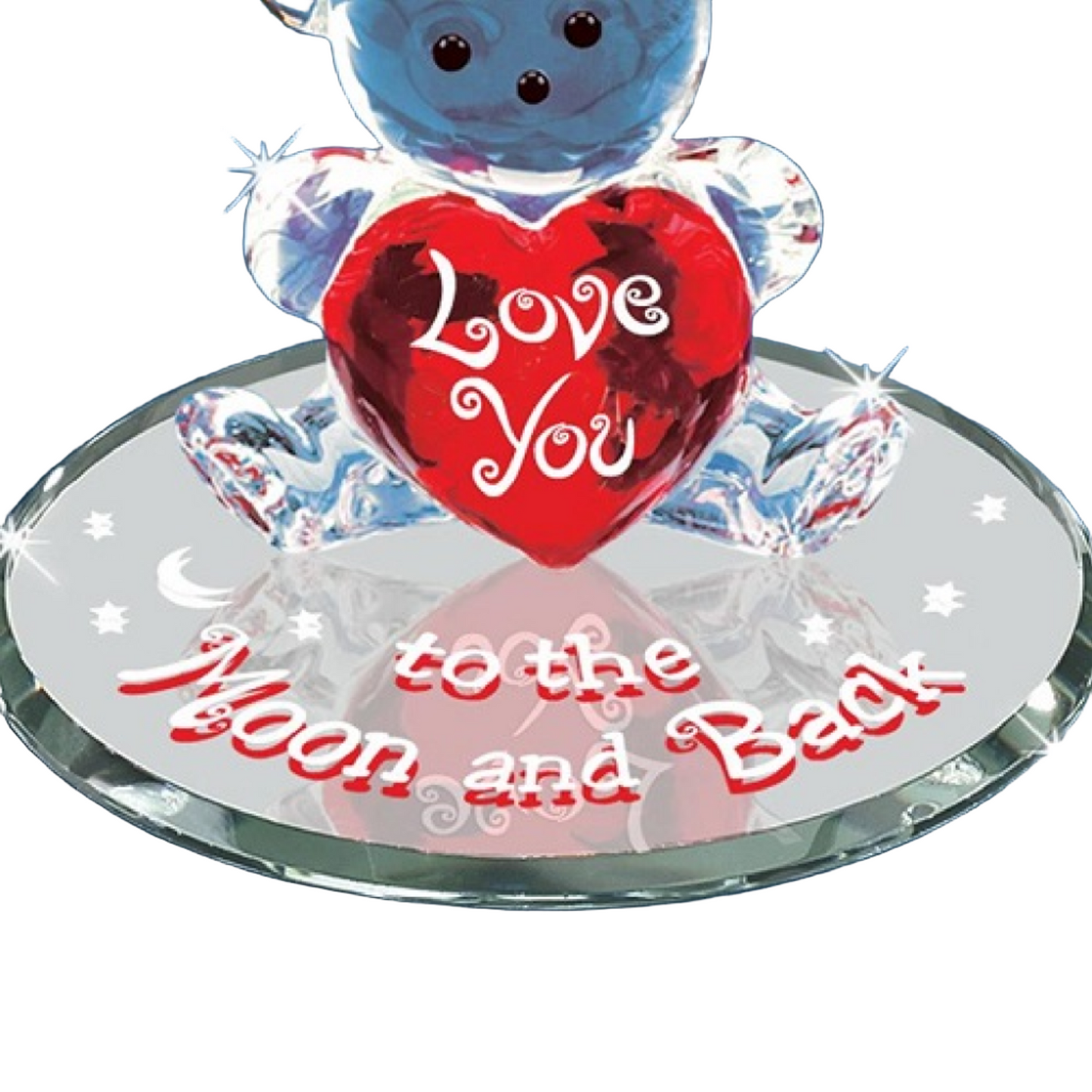 Glass Baron Bear "Love You to the Moon and Back"