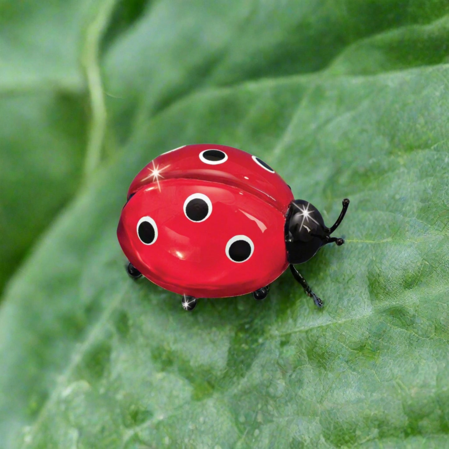 Glass Baron Lady Bug Figurine