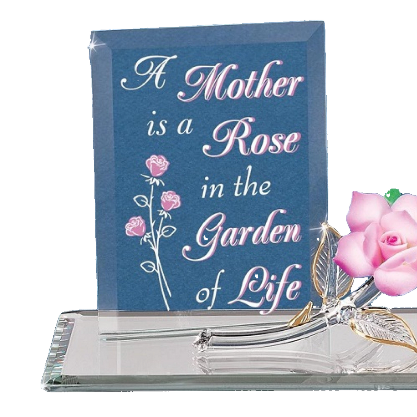 Glass Baron Mom Garden Of Life Pink Rose