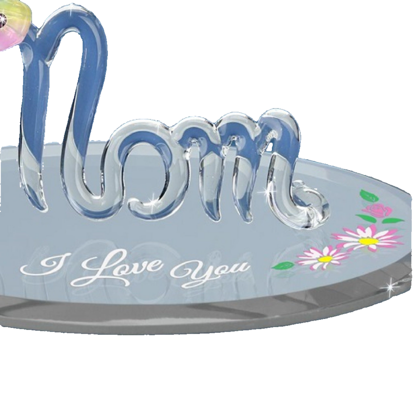Glass Baron Mom with Butterfly "I Love You"