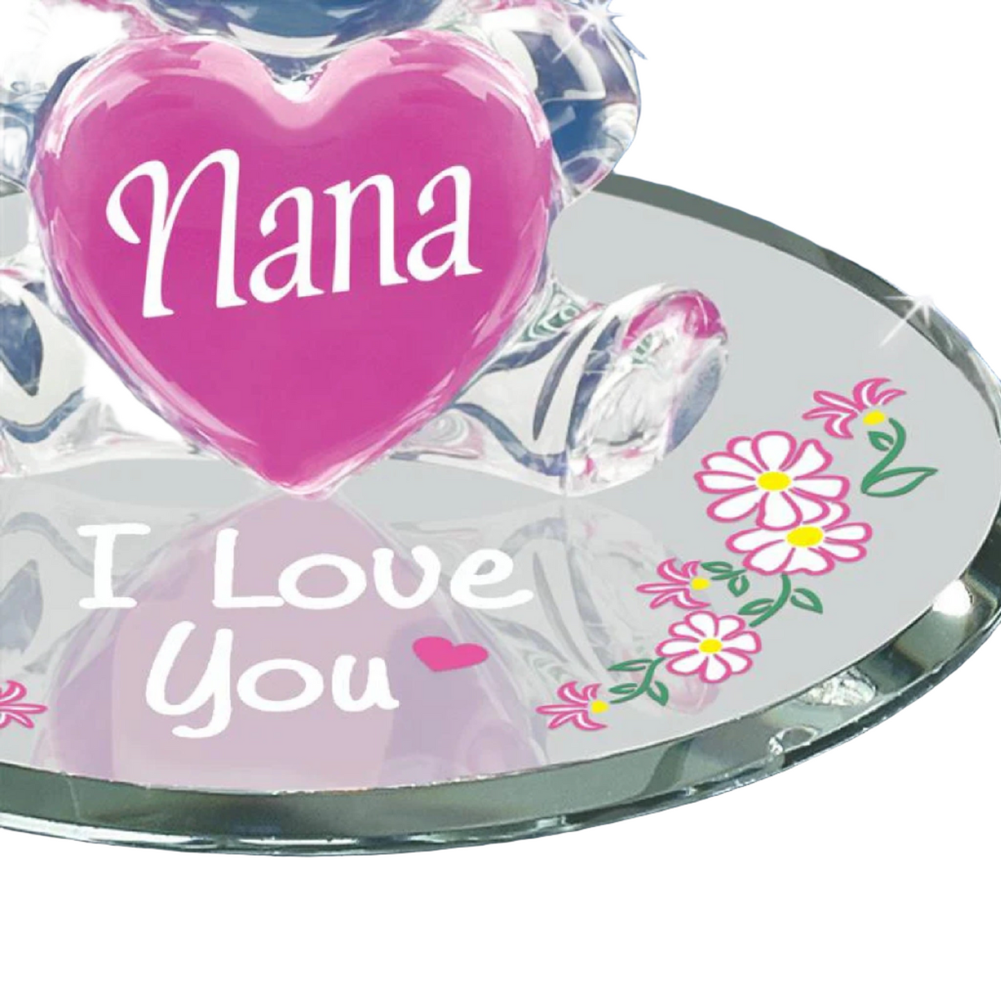 Glass Baron "Nana, I Love You" Bear Pink