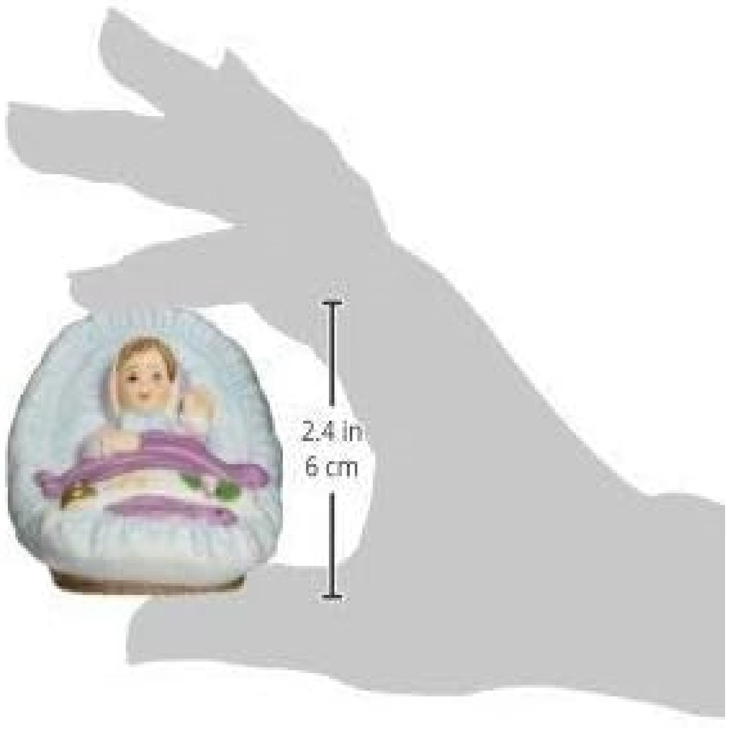 Growing Up Brunette Baby in Cradle