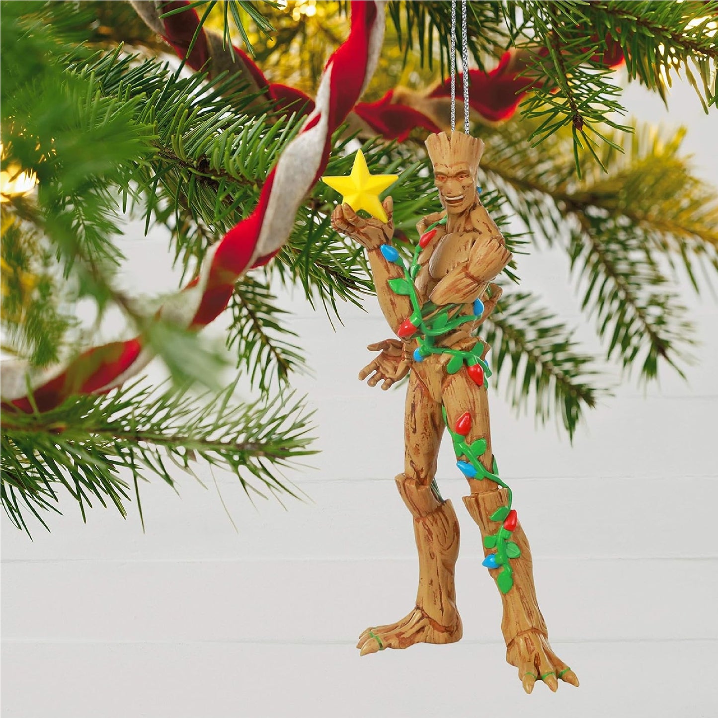 Hallmark Keepsake Ornament 2020, Marvel Guardians of The Galaxy O Christmas Groot Superhero Ornament