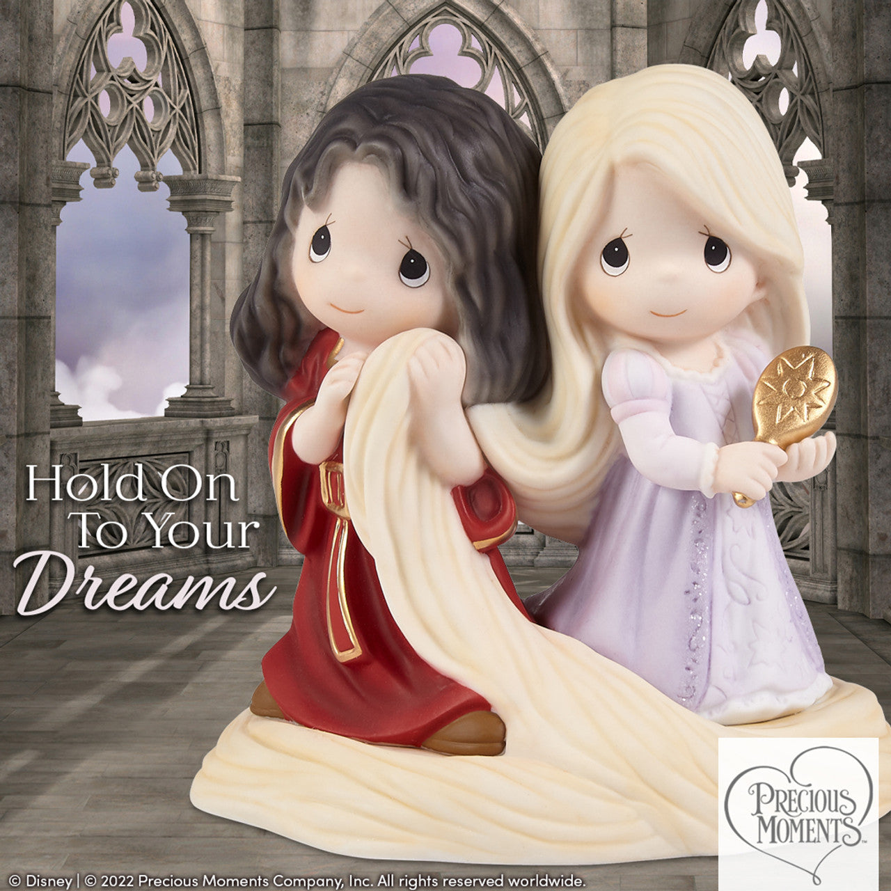 Hold On To Your Dreams Disney Rapunzel Figurine Precious Moments