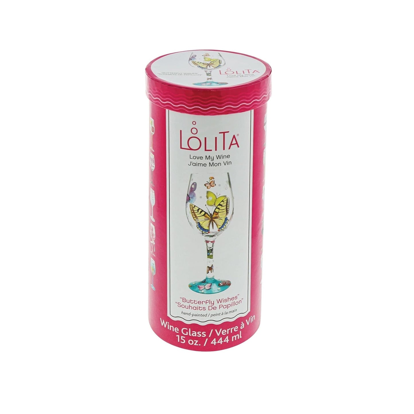 Lolita Wine Glass "Butterfly Wishes"