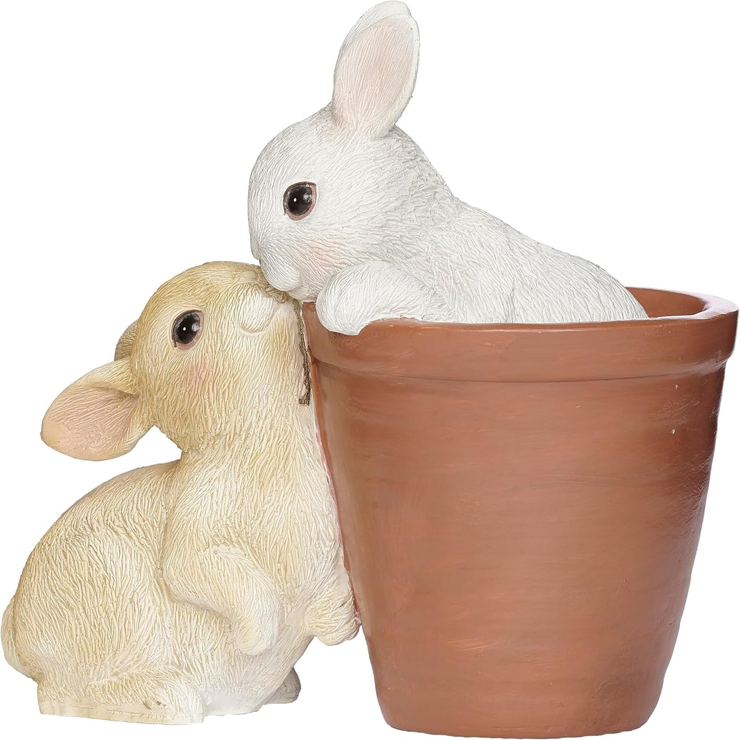 Roman Bunny & Flowerpot Figure