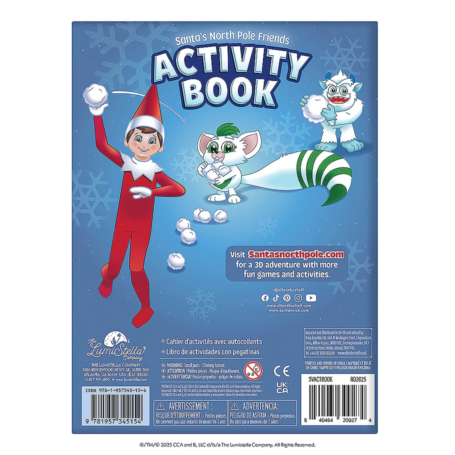 The Elf on the Shelf Santaverse Santa’s North Pole Friends Activity Book
