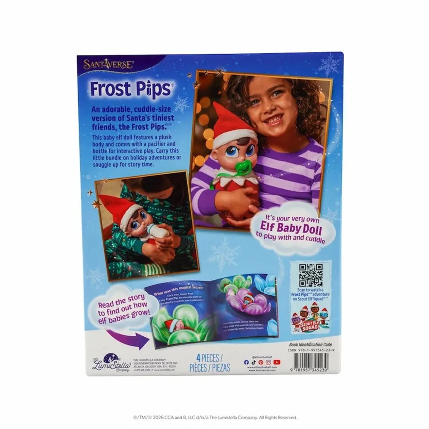 The Elf on the Shelf Bloom & Bundle Cuddle Set with Bottle and Pacifier Frost Pips