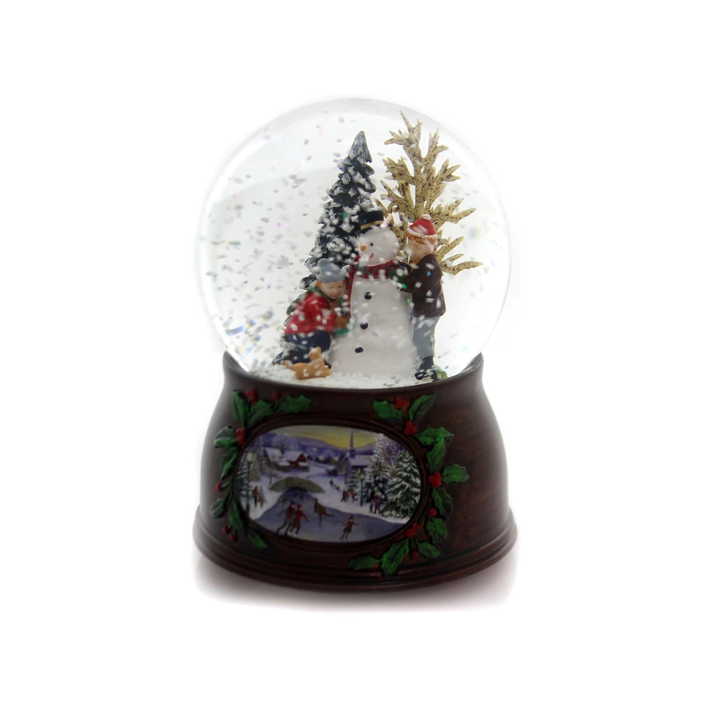 Roman Musical Kids & Snowman Glitterdome