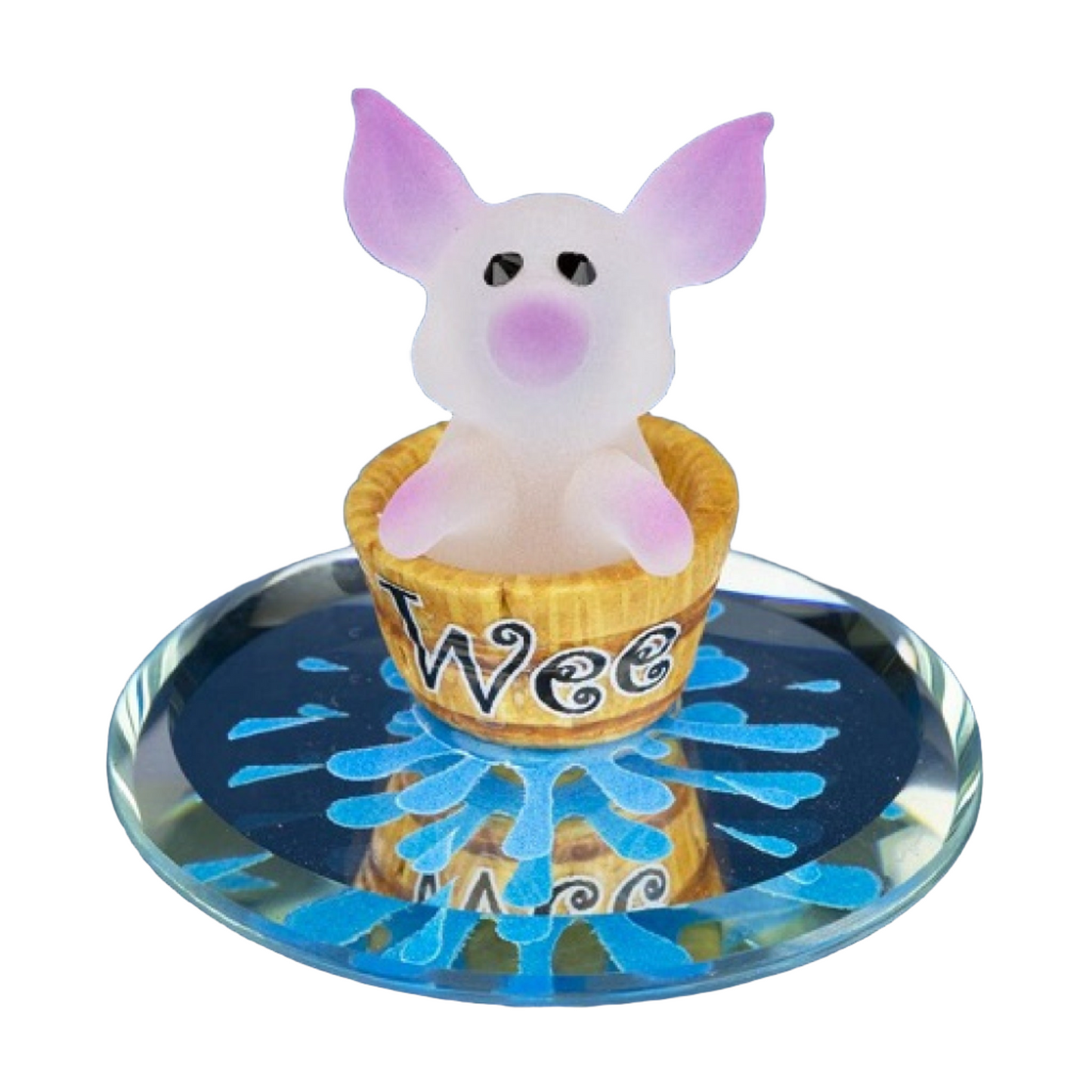 Wee Pig Glass Figurine by Glass Baron