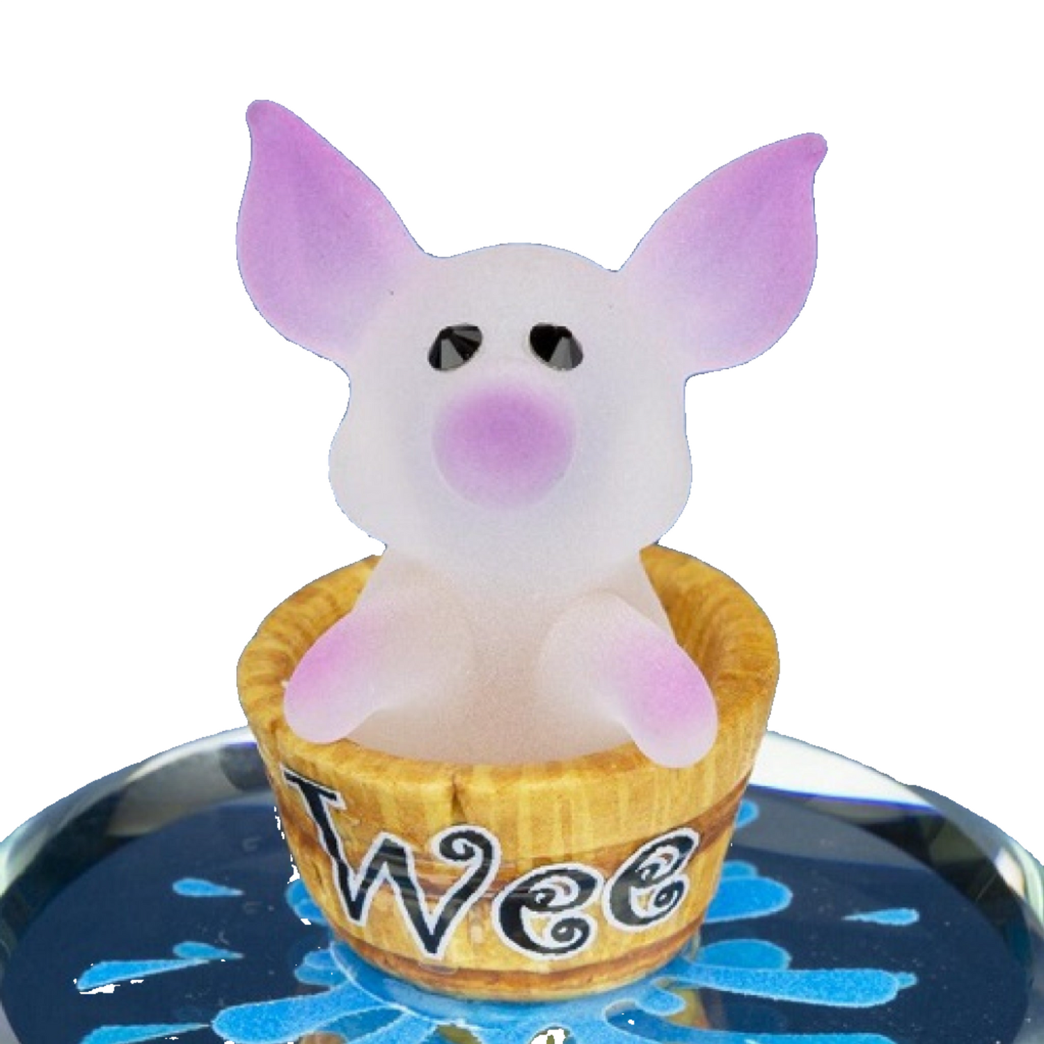Wee Pig Glass Figurine by Glass Baron