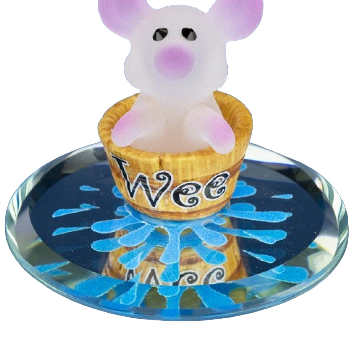 Wee Pig Glass Figurine by Glass Baron