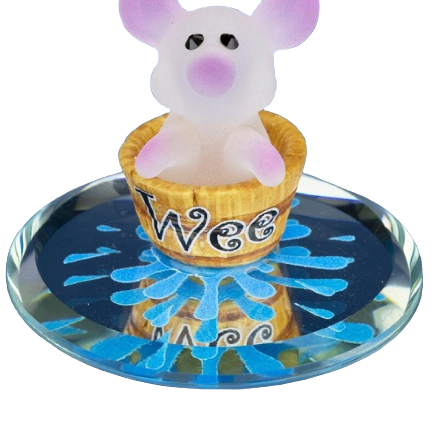 Wee Pig Glass Figurine by Glass Baron