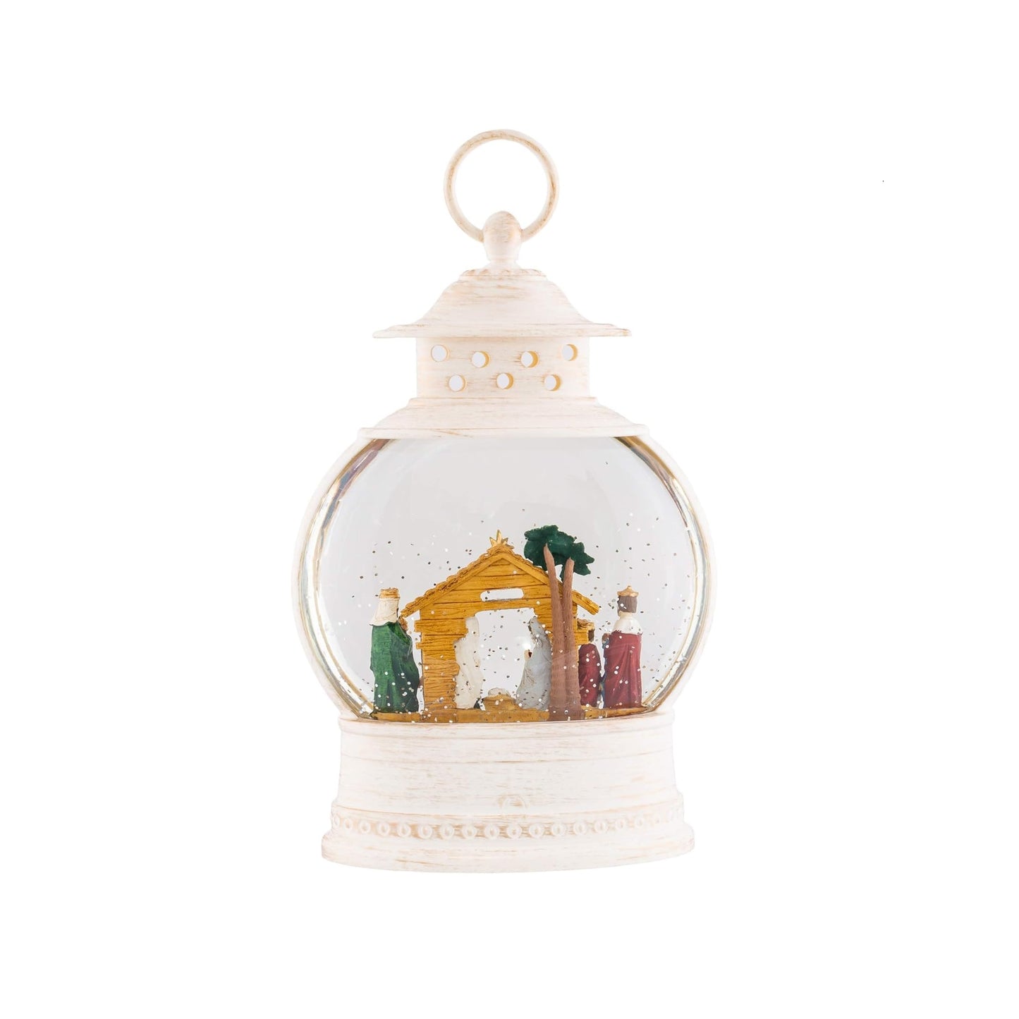 Roman Nativity Scene LED Lantern Dome Snowglobes
