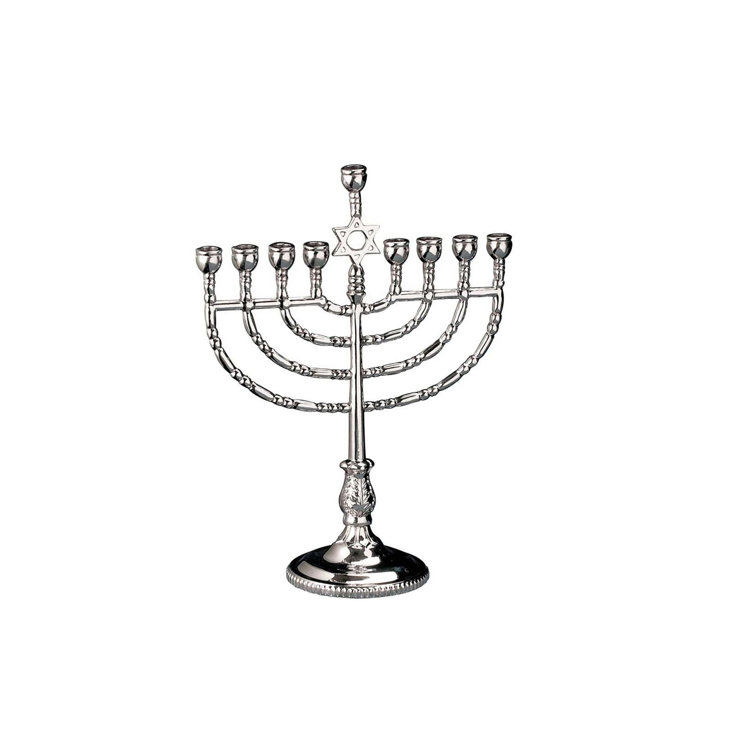 Traditional Menorah - Polished Silver