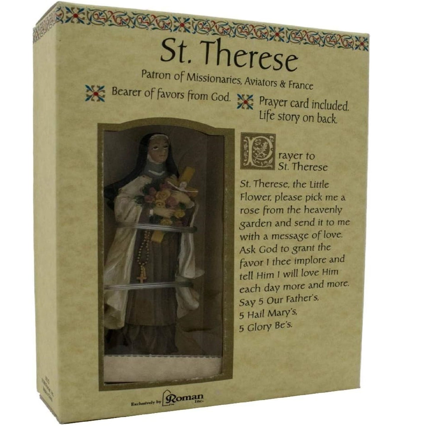 Roman St Therese Patroness of Missionary, Aviators, France