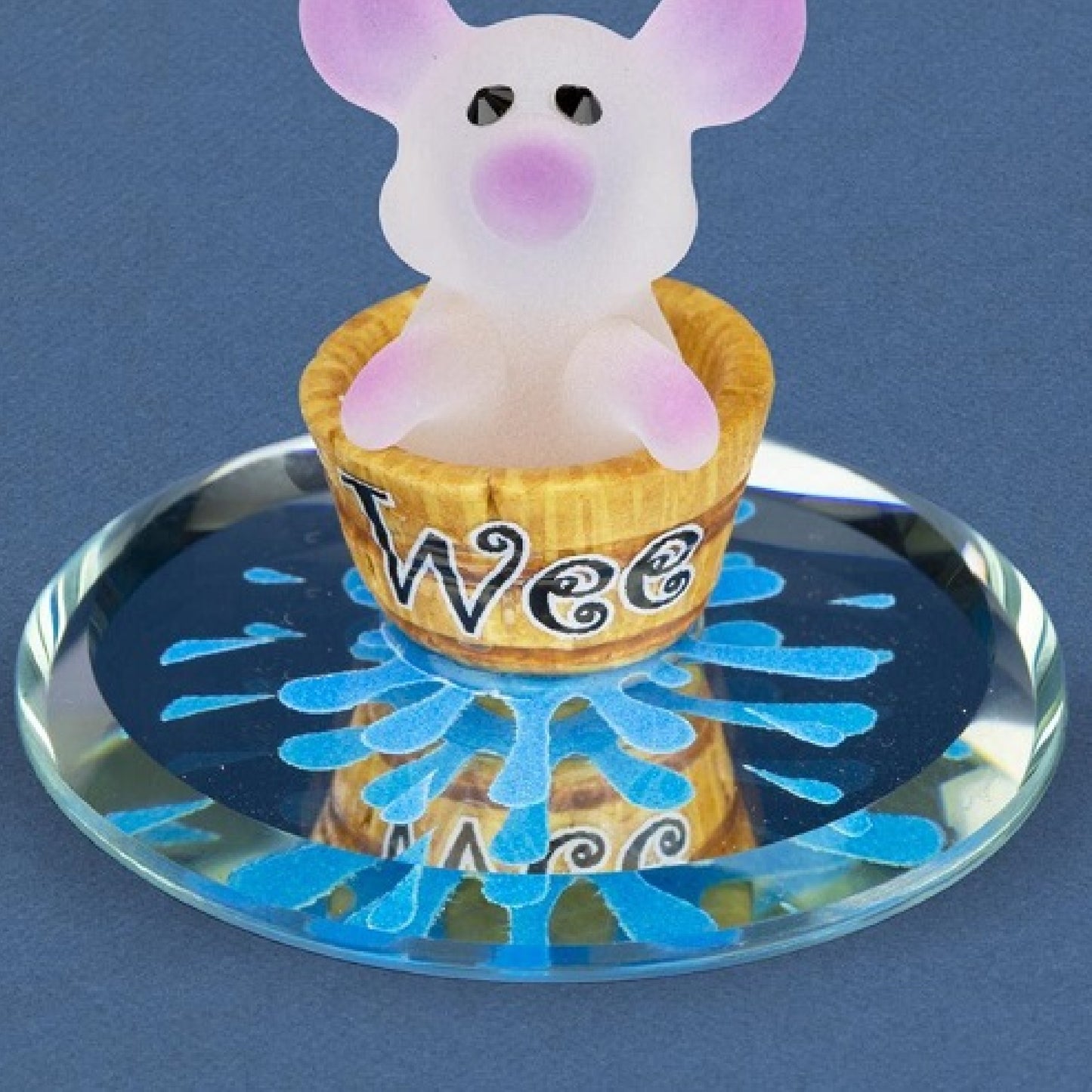 Wee Pig Glass Figurine by Glass Baron
