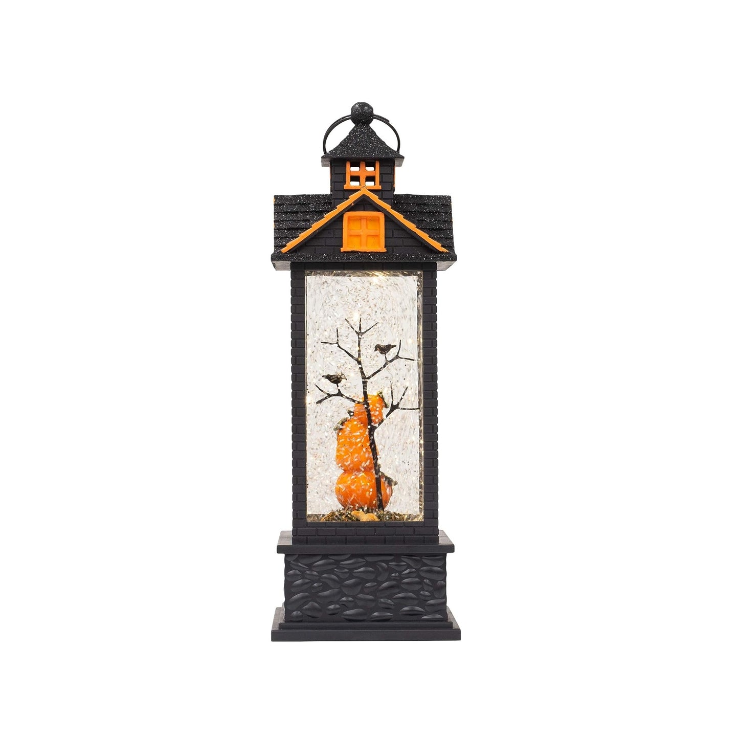 Roman LED Halloween Swirl Lantern With Pumpkins