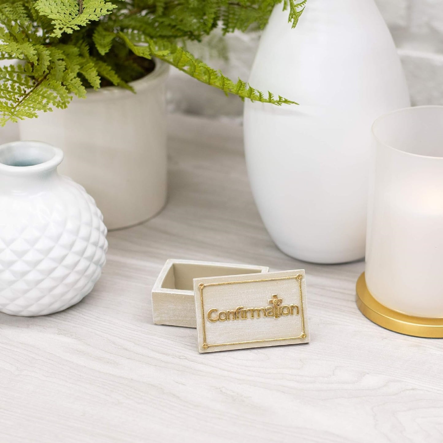 Roman 1.25 in. Keepsake Box - Confirmation