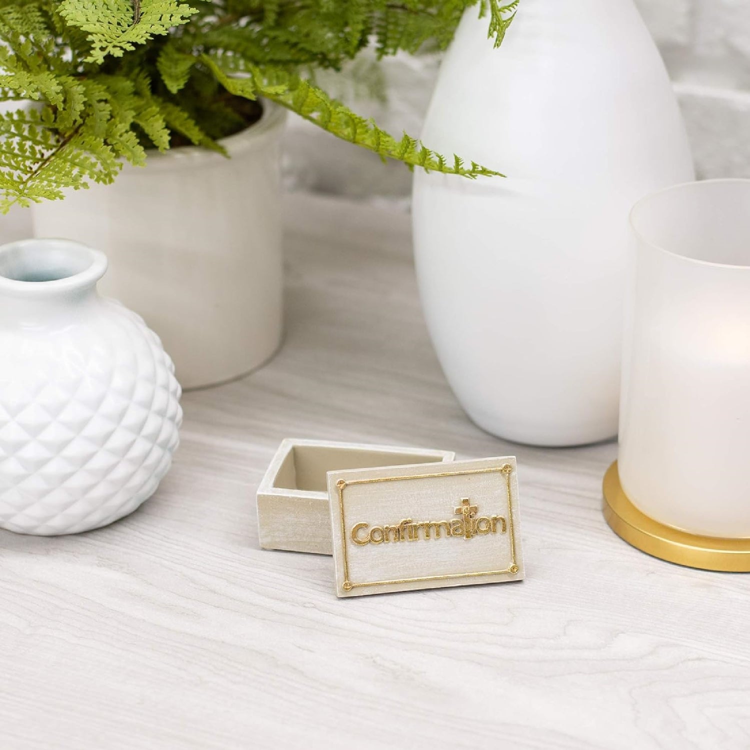 Roman 1.25 in. Keepsake Box - Confirmation