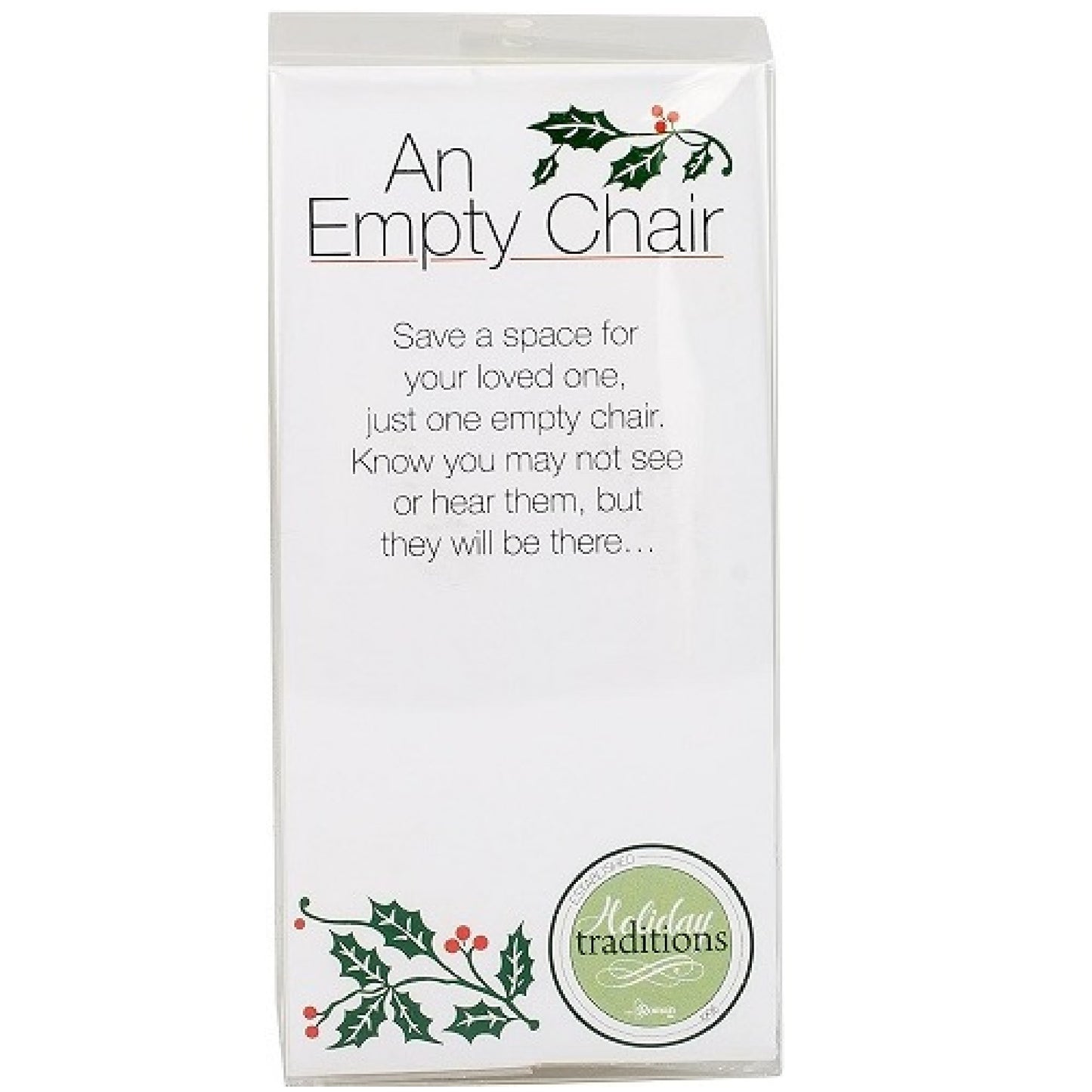 Roman 3.5" An Empty Chair Memorial Ornament