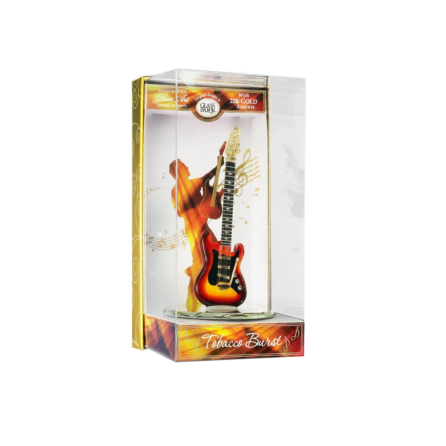 Keepsake Box Tobacco Burst Guitar by Glass Baron