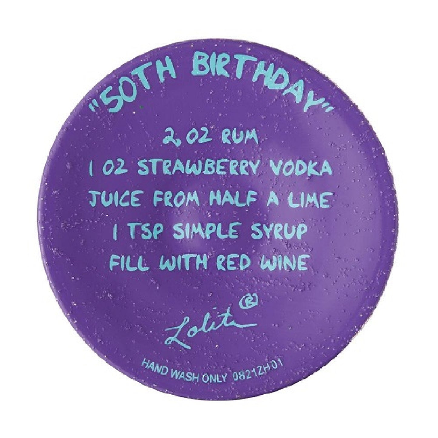 Lolita Wine Glass Happy 50th Birthday