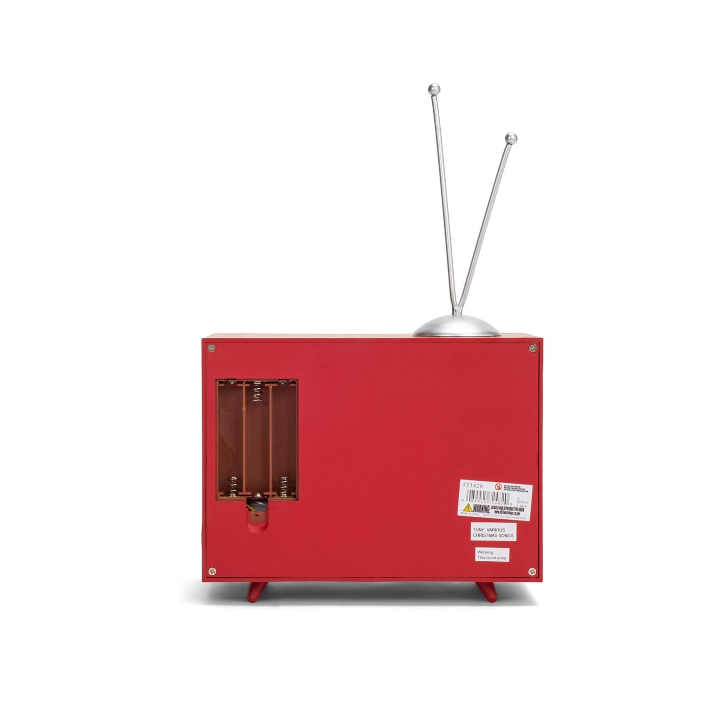 Roman Led Red TV Kids with Snowman Musical Box