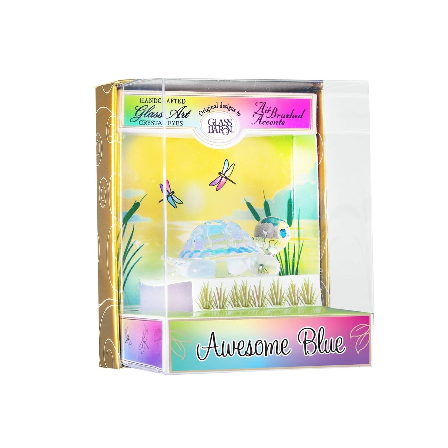 Keepsake Box "Awesome Blue" Turtle by Glass Baron