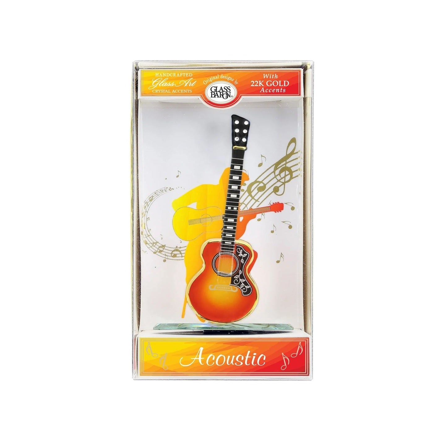 Keepsake Box Cherry Acoustic Guitar by Glass Baron