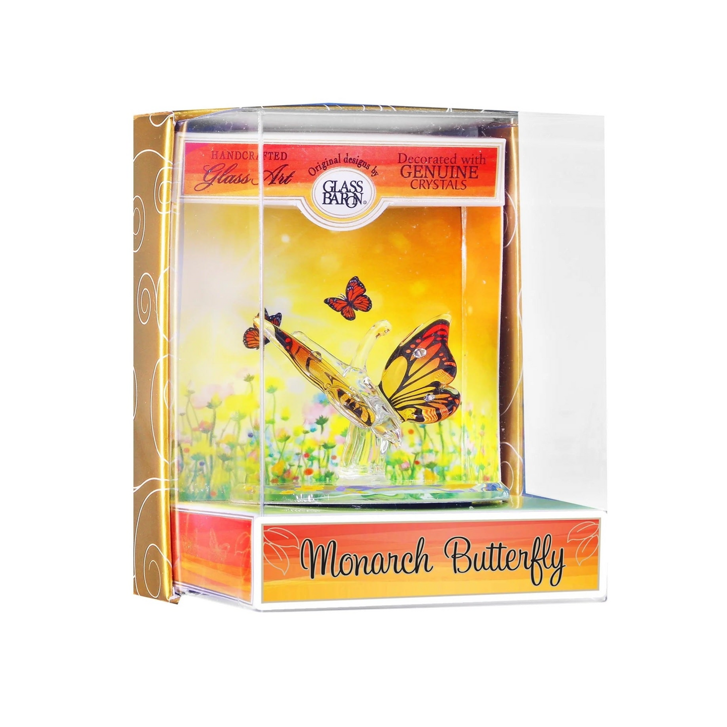 Keepsake Box Monarch Butterfly by Glass Baron