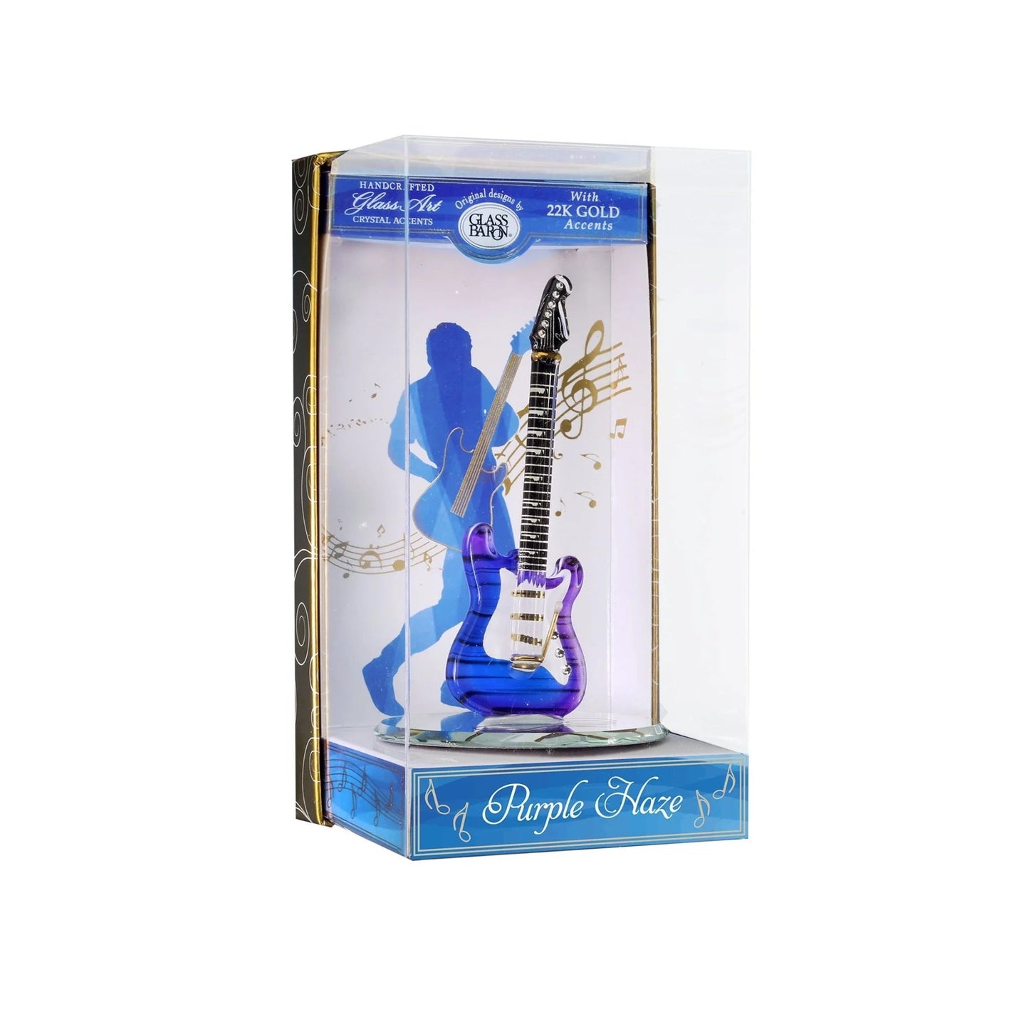 Keepsake Box Purple Haze Guitar by Glass Baron