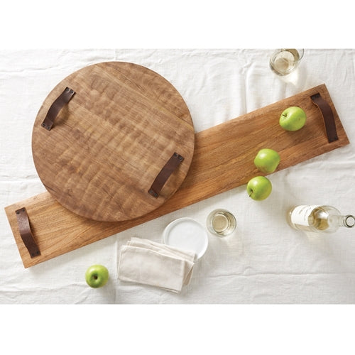 Mud Pie Round Oversized Wood Board 20" dia
