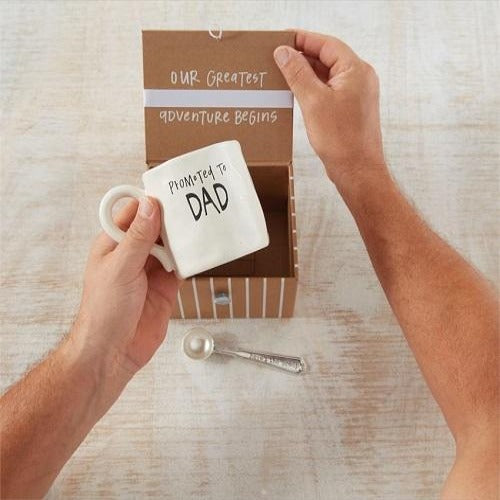 Mud Pie Dad Coffee Baby Announcement Gift Set