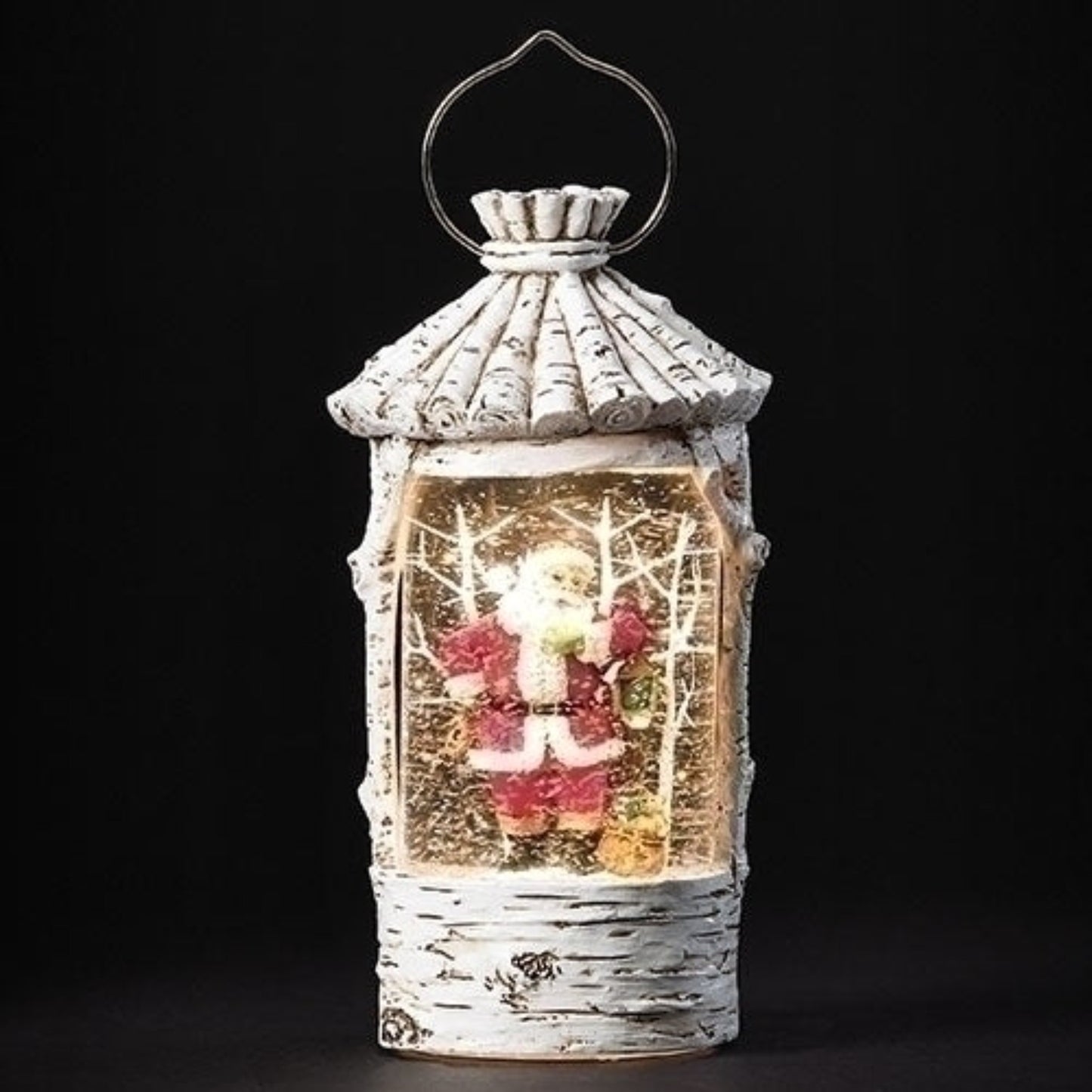 Roman Led Swirl Santa Birch Casing