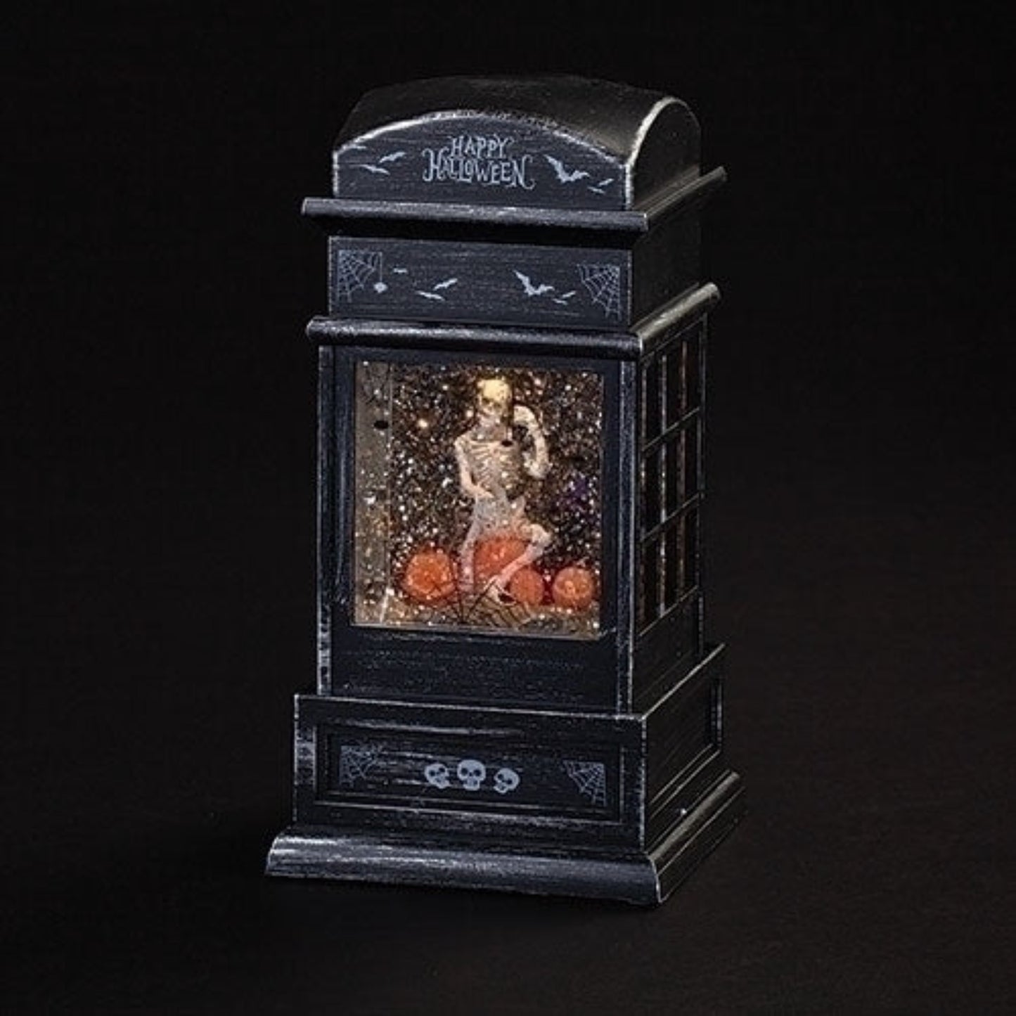 Roman Skeleton Phone Booth LED Swirl Water Dome