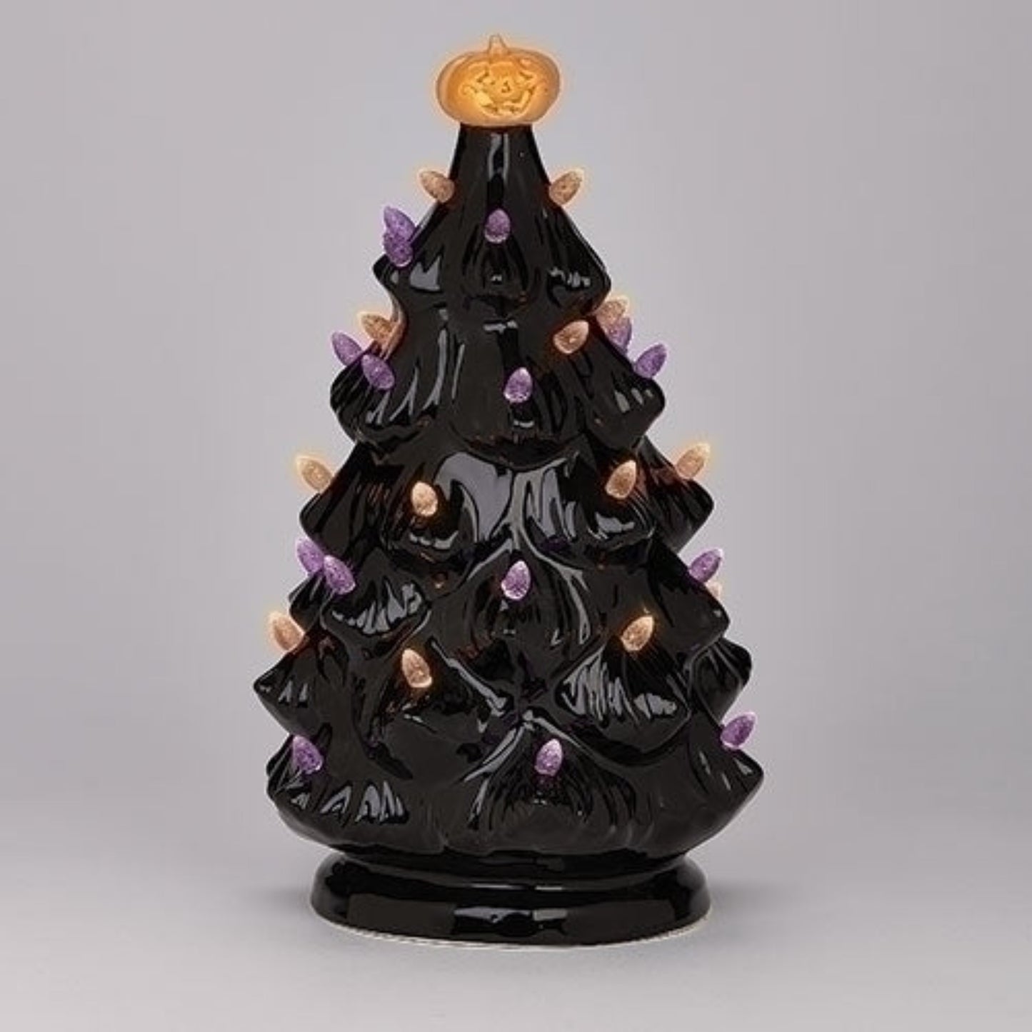 Roman Halloween Vintage Black LED 12.5" H Tree