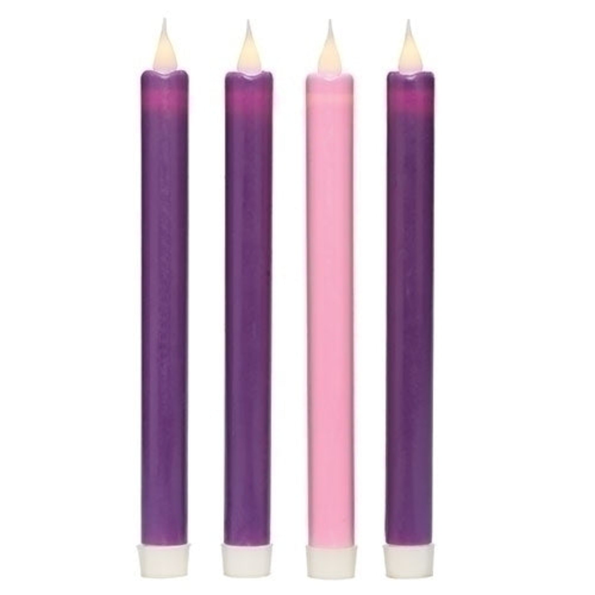 Advent Flameless Candle Set, Four Candles with Remote, Decor, Flameless  Candles