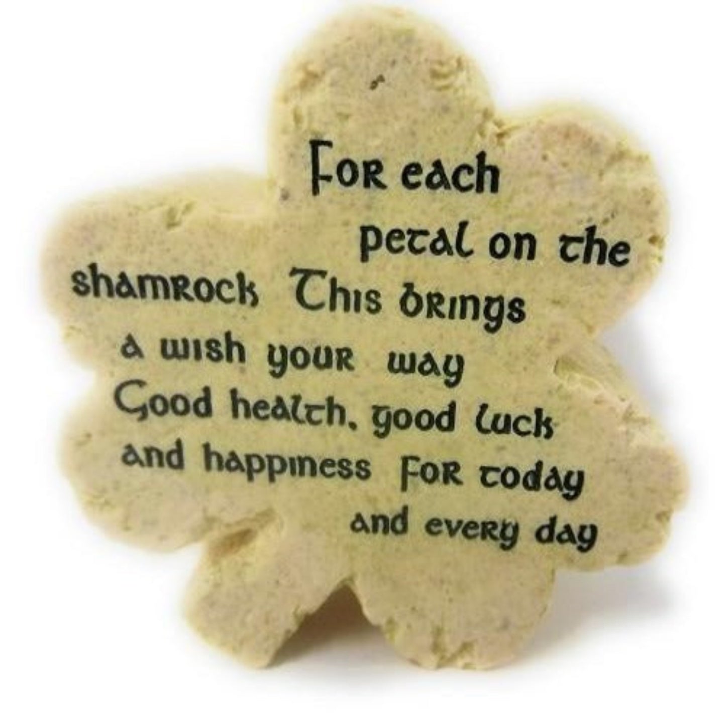 Roman Irish Blessing Desk Shamrock